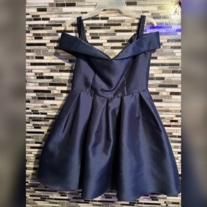Girls navy blue dress size L